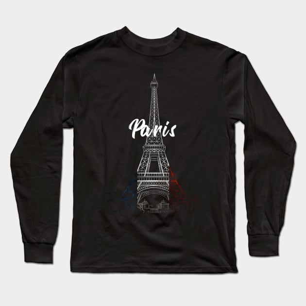 Paris Long Sleeve T-Shirt by OMARMAH